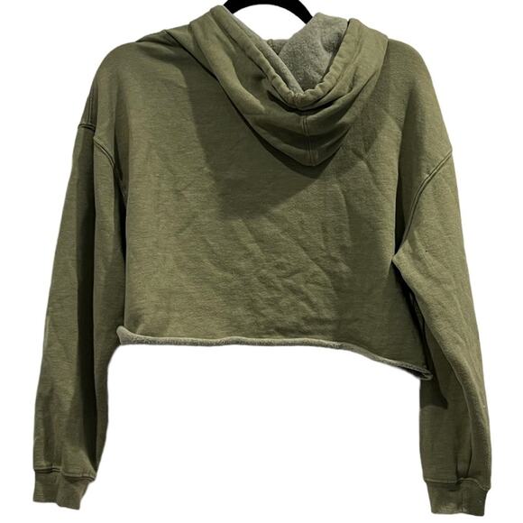 Space Jam Cropped Hoodie Women Small Green Looney Tunes Nostalgia VTG 90s Y2K - Picture 2 of 8